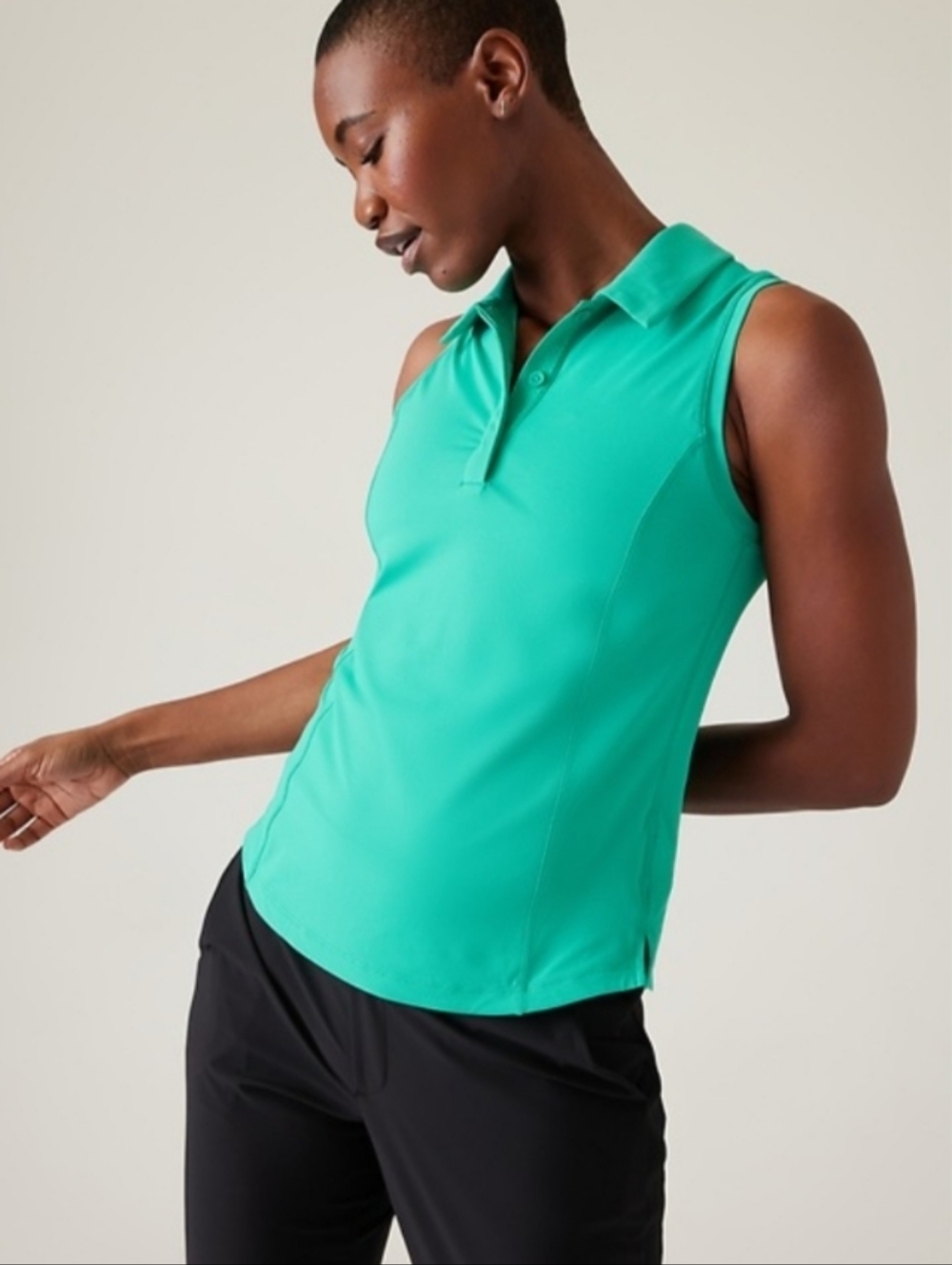 NEW! Athleta Advantech Polo Tank Size S